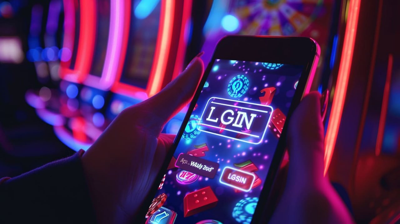 Pengguna mobile membuka permainan koin